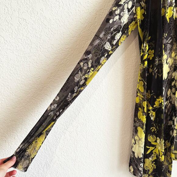 VTG Fuzzi Jean Paul Gaultier Mesh Floral Cardigan Large Y2K 90s Whimsy Italian - Picture 4 of 9